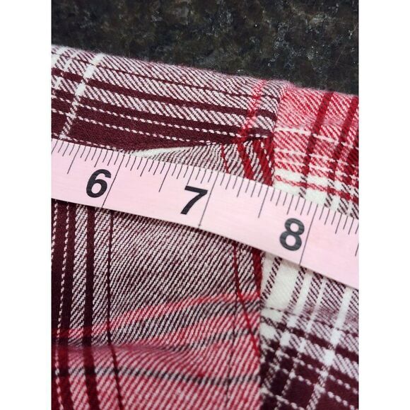 The Foundry Supply Co. 2XL Red Plaid Men's Button Down Long Sleeve Shirt - Picture 6 of 8